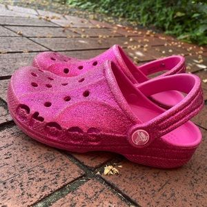 CROCS kids glitter shoes